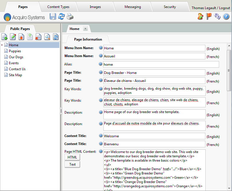 Page Edit - EN
